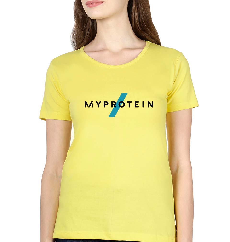 Myprotein T-Shirt for Womena-Yellow-Ektarfa.online