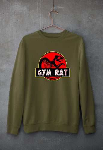 Gym Rat Unisex Sweatshirt for Men/Women-Olive Green-Ektarfa.online