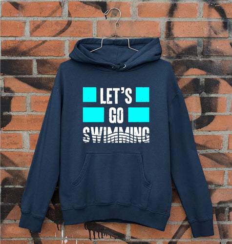 Swimming Unisex Hoodie for Men/Women-Navy Blue-Ektarfa.online