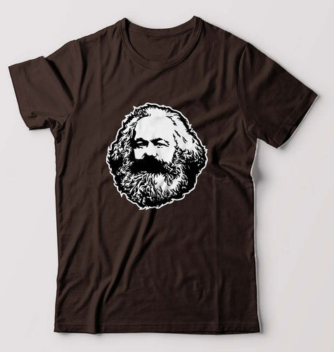 Karl Marx T-Shirt for Men-Coffee Brown-Ektarfa.online