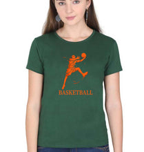 Load image into Gallery viewer, NBA Basketball T-Shirt for Women-Dark Green-Ektarfa.online
