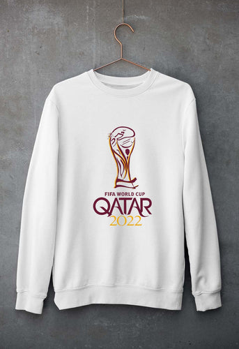 FIFA World Cup Qatar 2022 Unisex Sweatshirt for Men/Women-White-Ektarfa.online