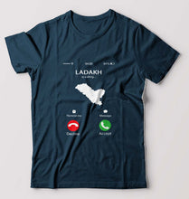 Load image into Gallery viewer, Ladakh Calling T-Shirt for Men-Petrol Blue-Ektarfa.online
