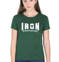 Load image into Gallery viewer, Iron Paradise T-Shirt for Women-Dark Green-Ektarfa.online
