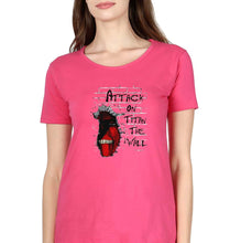 Load image into Gallery viewer, Attack on Titan T-Shirt for Women-Pink-Ektarfa.online
