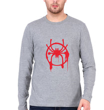 Load image into Gallery viewer, Spiderman Superhero Full Sleeves T-Shirt for Men-Grey-Ektarfa.online
