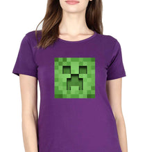 Load image into Gallery viewer, Minecraft T-Shirt for Women-Purple-Ektarfa.online
