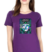 Load image into Gallery viewer, Trippy Stoner Psychedelic T-Shirt for Women-Purple-Ektarfa.online
