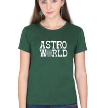Load image into Gallery viewer, Astroworld Travis Scott T-Shirt for Women-Dark Green-Ektarfa.online
