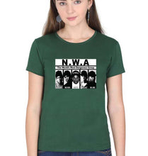 Load image into Gallery viewer, Niggaz Wit Attitudes (NWA) Hip Hop T-Shirt for Women-Dark Green-Ektarfa.online
