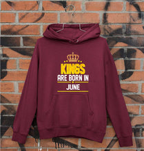 Load image into Gallery viewer, Kings Are Born In June Unisex Hoodie for Men/Women-Maroon-Ektarfa.online
