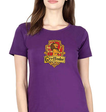 Load image into Gallery viewer, Harry Potter Gryffindor T-Shirt for Women-Purple-Ektarfa.online

