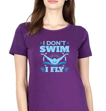Load image into Gallery viewer, Swim T-Shirt for Women-Purple-Ektarfa.online
