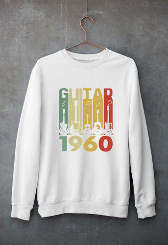 Guitar Unisex Sweatshirt for Men/Women-White-Ektarfa.online