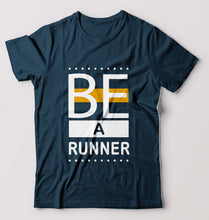 Load image into Gallery viewer, Runner Running T-Shirt for Men-Petrol Blue-Ektarfa.online
