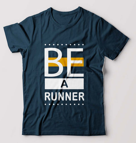 Runner Running T-Shirt for Men-Petrol Blue-Ektarfa.online