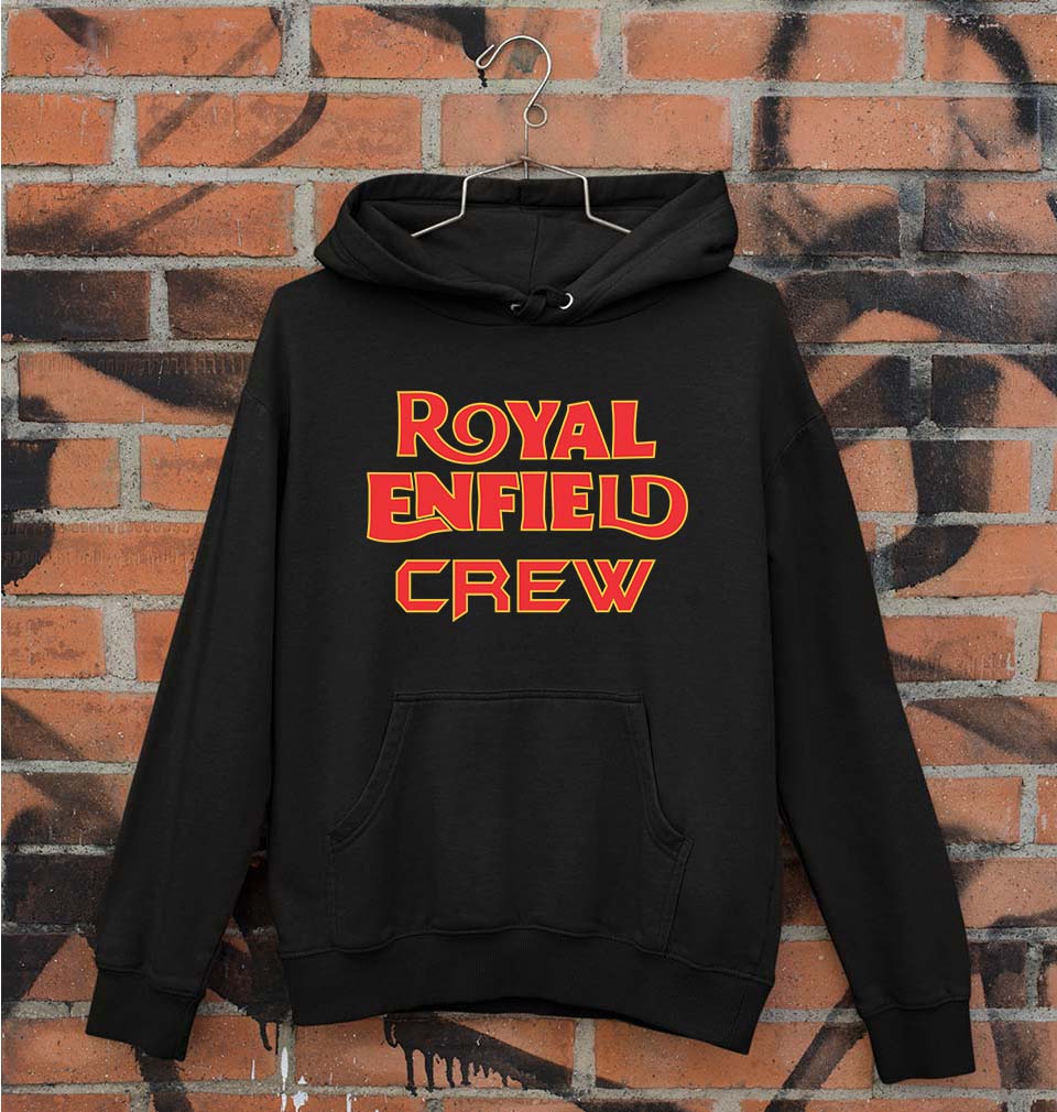Royal Enfield Crew Unisex Hoodie for Men/Women-Black-Ektarfa.online