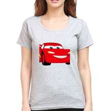 Load image into Gallery viewer, Lightning McQueen T-Shirt for Women-Grey Melange-Ektarfa.online

