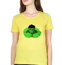 Load image into Gallery viewer, Hulk Superhero T-Shirt for Women-Yellow-Ektarfa.online
