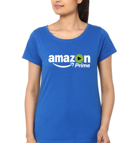 Amazon Prime T-Shirt for Women-Royal Blue-Ektarfa.online