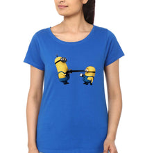 Load image into Gallery viewer, Minion T-Shirt for Women-Royal Blue-Ektarfa.online
