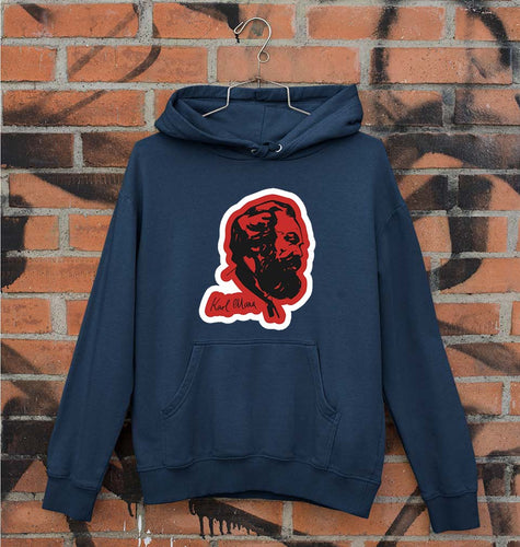 Karl Marx Unisex Hoodie for Men/Women-Navy Blue-Ektarfa.online