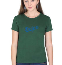 Load image into Gallery viewer, Los Angeles Dodgers T-Shirt for Women-Dark Green-Ektarfa.online
