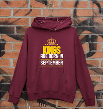 Load image into Gallery viewer, Kings Are Born In September Unisex Hoodie for Men/Women-Maroon-Ektarfa.online
