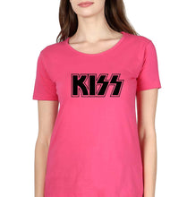 Load image into Gallery viewer, Kiss Rock Band T-Shirt for Women-Pink-Ektarfa.online
