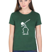 Load image into Gallery viewer, Dab Life T-Shirt for Women-Dark Green-Ektarfa.online
