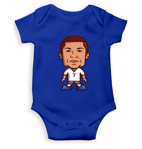 Cristiano Ronaldo CR7 Kids Romper For Baby Boy/Girl-0-5 Months(18 Inches)-Royal Blue-Ektarfa.online