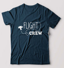 Load image into Gallery viewer, Flight Crew T-Shirt for Men-Petrol Blue-Ektarfa.online
