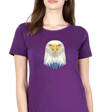 Load image into Gallery viewer, Eagle T-Shirt for Women-Purple-Ektarfa.online
