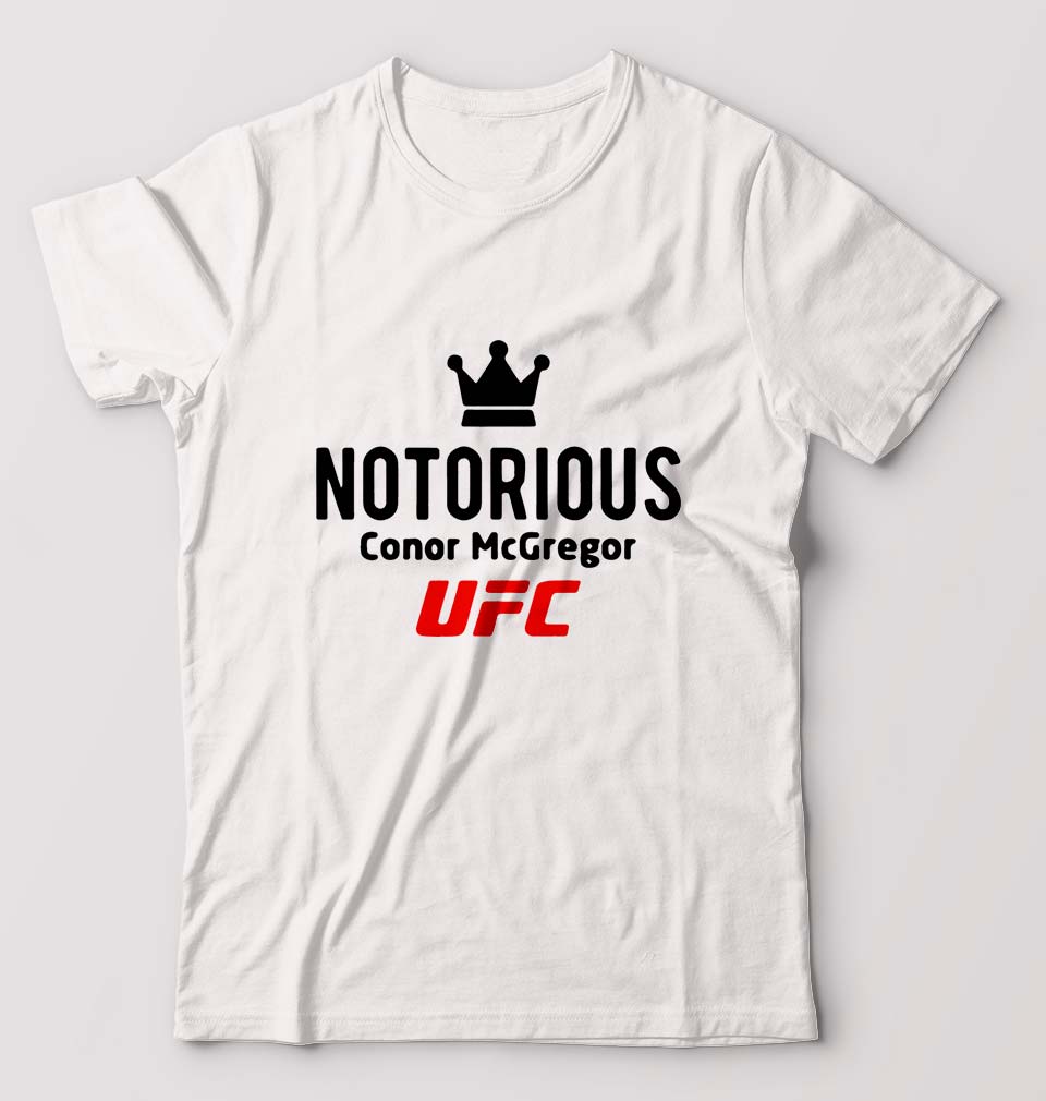 Conor McGregor UFC T-Shirt for Men-White-Ektarfa.online