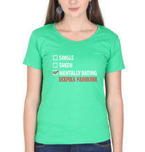 Load image into Gallery viewer, Deepika Padukone T-Shirt for Women-flag green-Ektarfa.online
