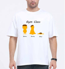 Load image into Gallery viewer, Gym Funny Oversized T-Shirt for Men-White-Ektarfa.online
