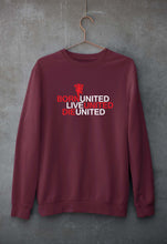 Load image into Gallery viewer, Born United Live United Die United Unisex Sweatshirt for Men/Women-Maroon-Ektarfa.online
