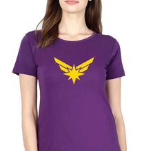 Load image into Gallery viewer, Captain Marvel T-Shirt for Women-Purple-Ektarfa.online
