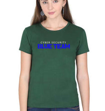 Load image into Gallery viewer, Cyber Security T-Shirt for Women-Dark Green-Ektarfa.online
