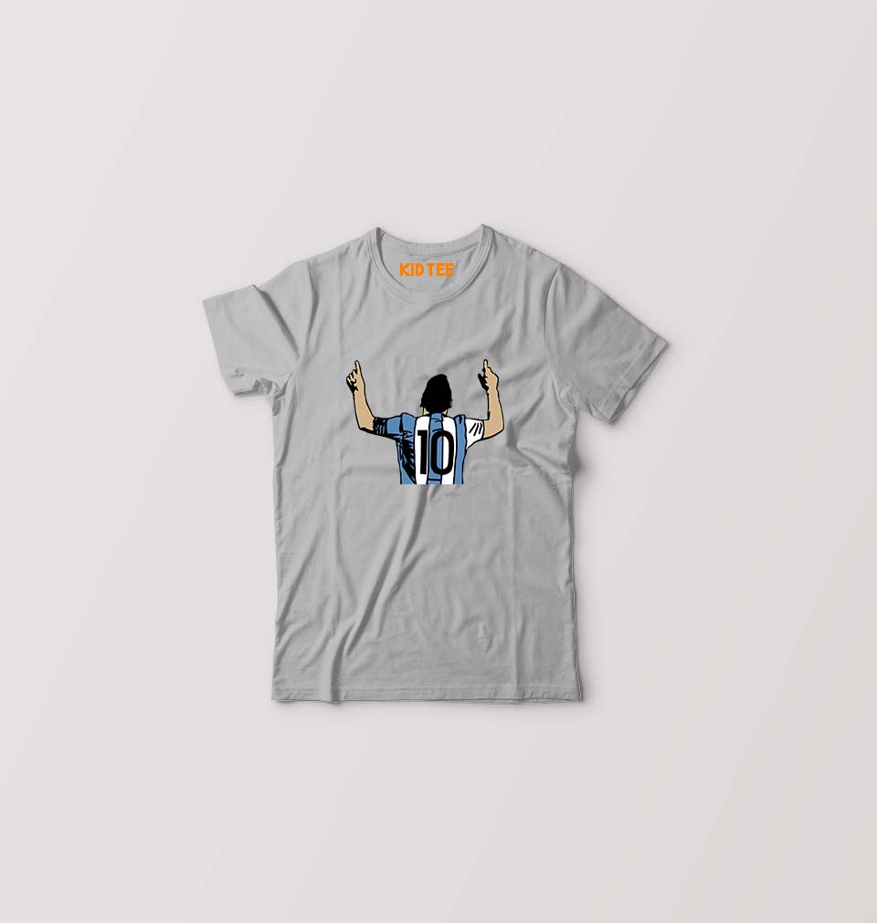 Messi Kids T-Shirt for Boy/Girl-Grey-Ektarfa.online