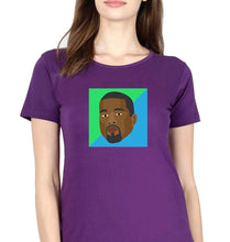 Load image into Gallery viewer, Kanye West T-Shirt for Women-Purple-Ektarfa.online
