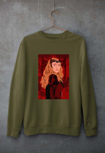 Load image into Gallery viewer, Scarlet Witch Wanda Unisex Sweatshirt for Men/Women-Olive Green-Ektarfa.online
