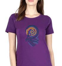 Load image into Gallery viewer, Vincent van Gogh T-Shirt for Women-Purple-Ektarfa.online
