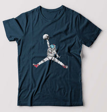 Load image into Gallery viewer, Jorden Space Dunk T-Shirt for Men-Petrol Blue-Ektarfa.online

