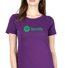 Load image into Gallery viewer, Spotify T-Shirt for Women-Purple-Ektarfa.online
