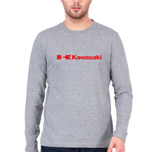 Load image into Gallery viewer, Kawasaki Full Sleeves T-Shirt for Men-Grey Melange-Ektarfa.online
