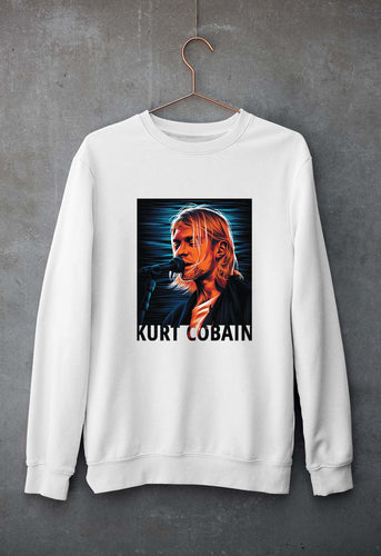 Kurt Cobain Unisex Sweatshirt for Men/Women-White-Ektarfa.online