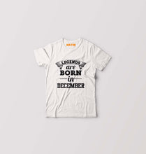 Load image into Gallery viewer, Legends are Born in December Kids T-Shirt for Boy/Girl-White-Ektarfa.online
