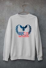 Load image into Gallery viewer, USA America Unisex Sweatshirt for Men/Women-Grey Melange-Ektarfa.online
