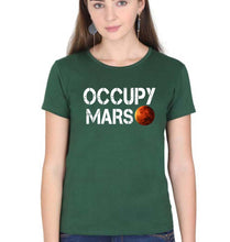 Load image into Gallery viewer, Occupy Mars Elon Musk T-Shirt for Women-Dark Green-Ektarfa.online
